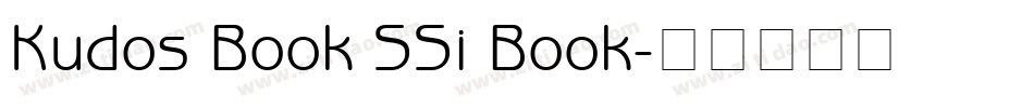 Kudos Book SSi Book字体转换
